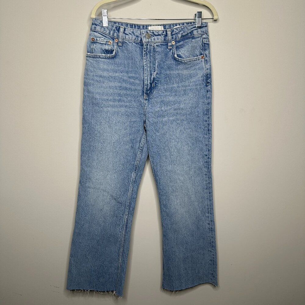 NEW Rails Sunset High Rise Crop Flare Jeans Blue Women's 29